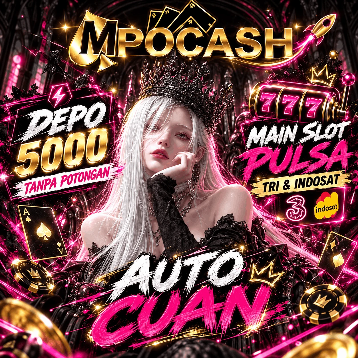 MPOCASH 🚀 Main Slot Pulsa Tri & Indosat Depo 5000 Tanpa Potongan Auto Cuan